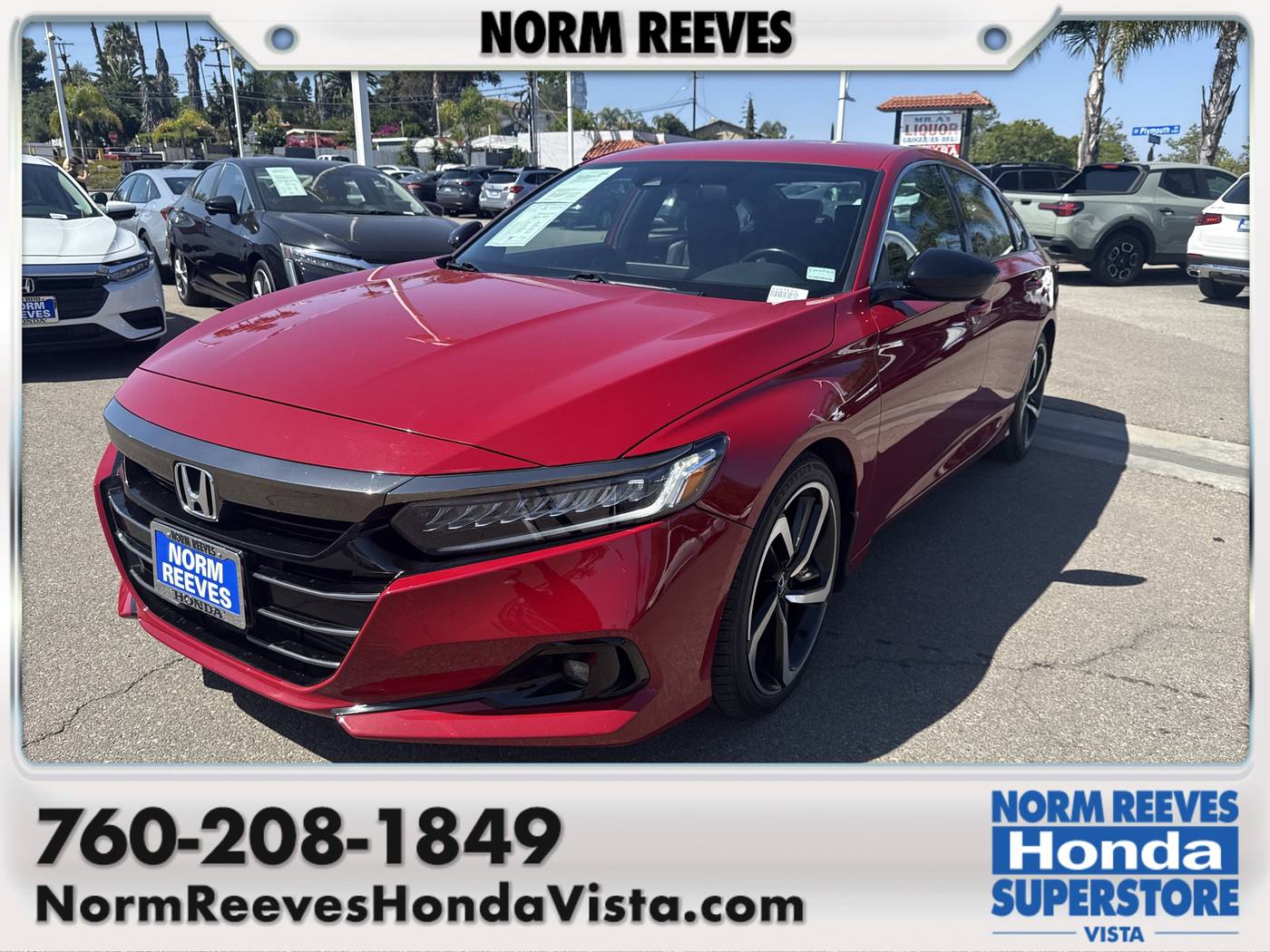 2021 Honda Accord Sport — Sedan — 66,159 mi — Vista, CA