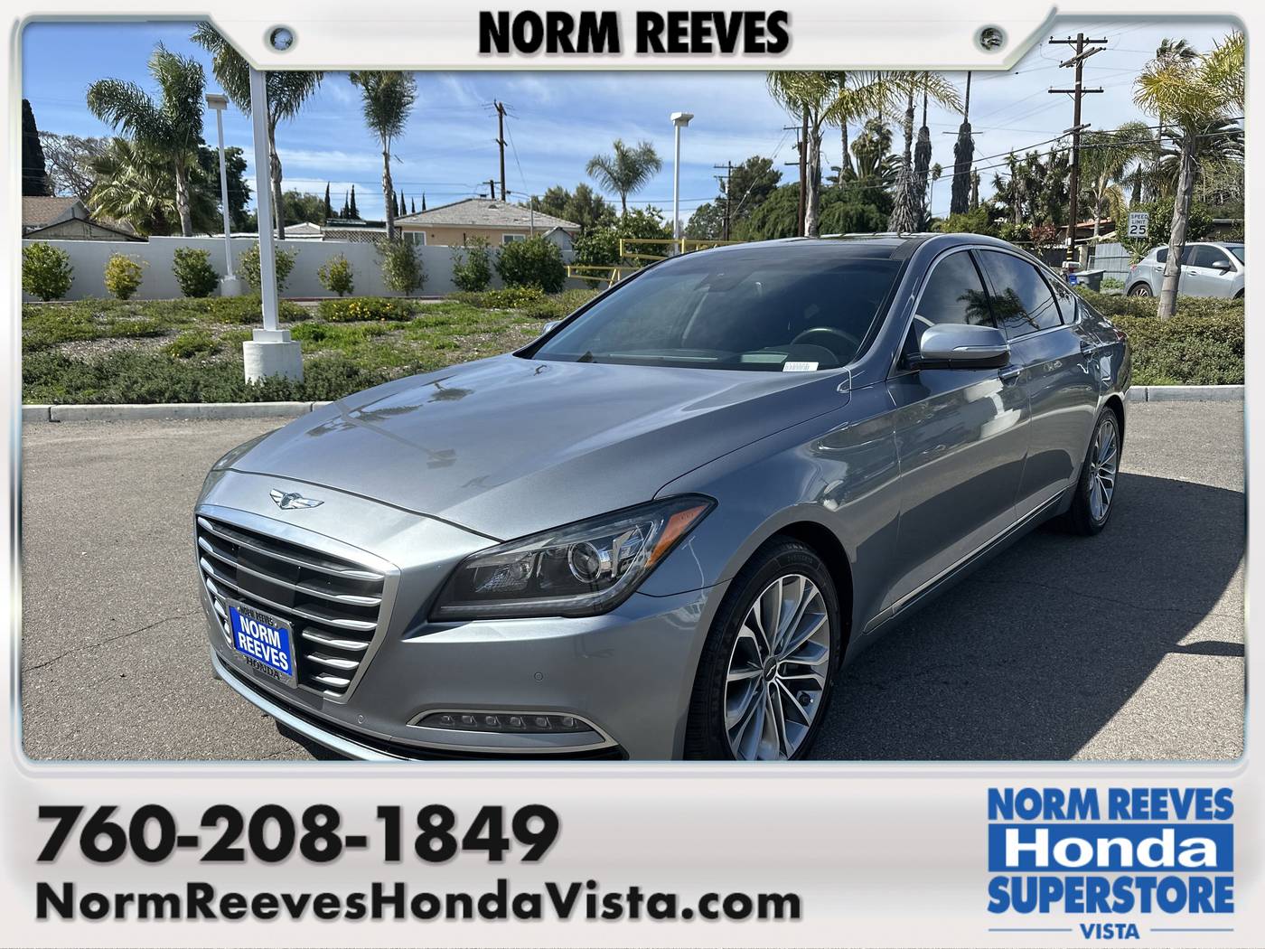 2017 Genesis G80 3.8L — Sedan — 100,087 mi — Vista, CA