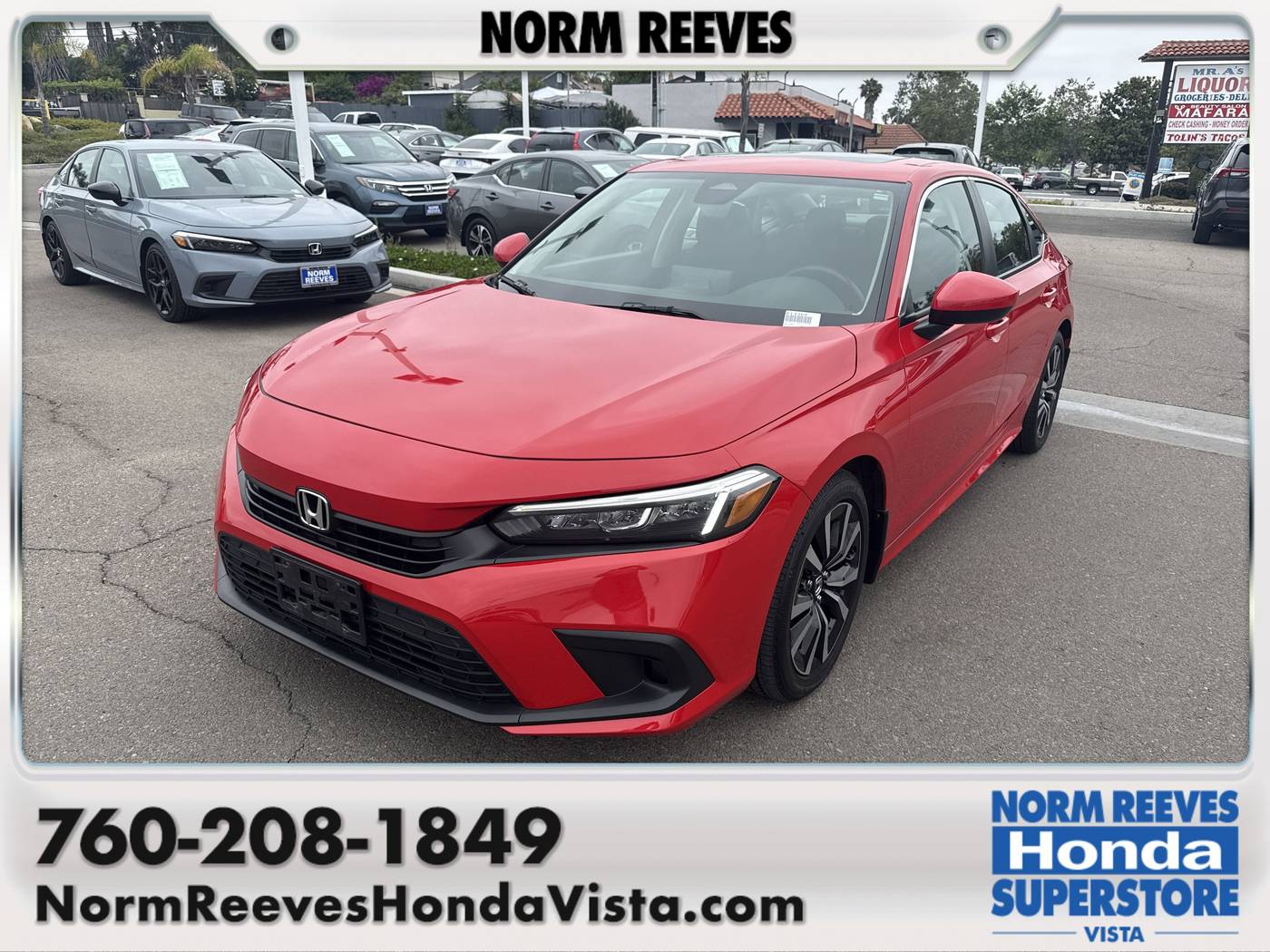 2022 Honda Civic EX — Sedan — 13,791 mi — Vista, CA