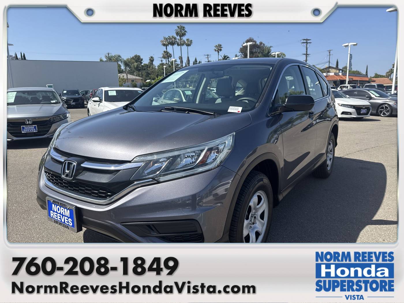 2015 Honda CR-V LX — SUV — 52,404 mi — Vista, CA