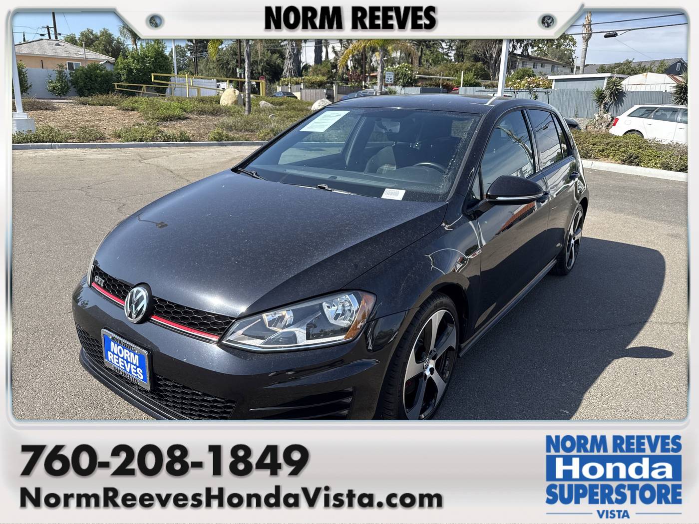 2015 Volkswagen Golf GTI S — Hatchback — 55,373 mi — Vista, CA