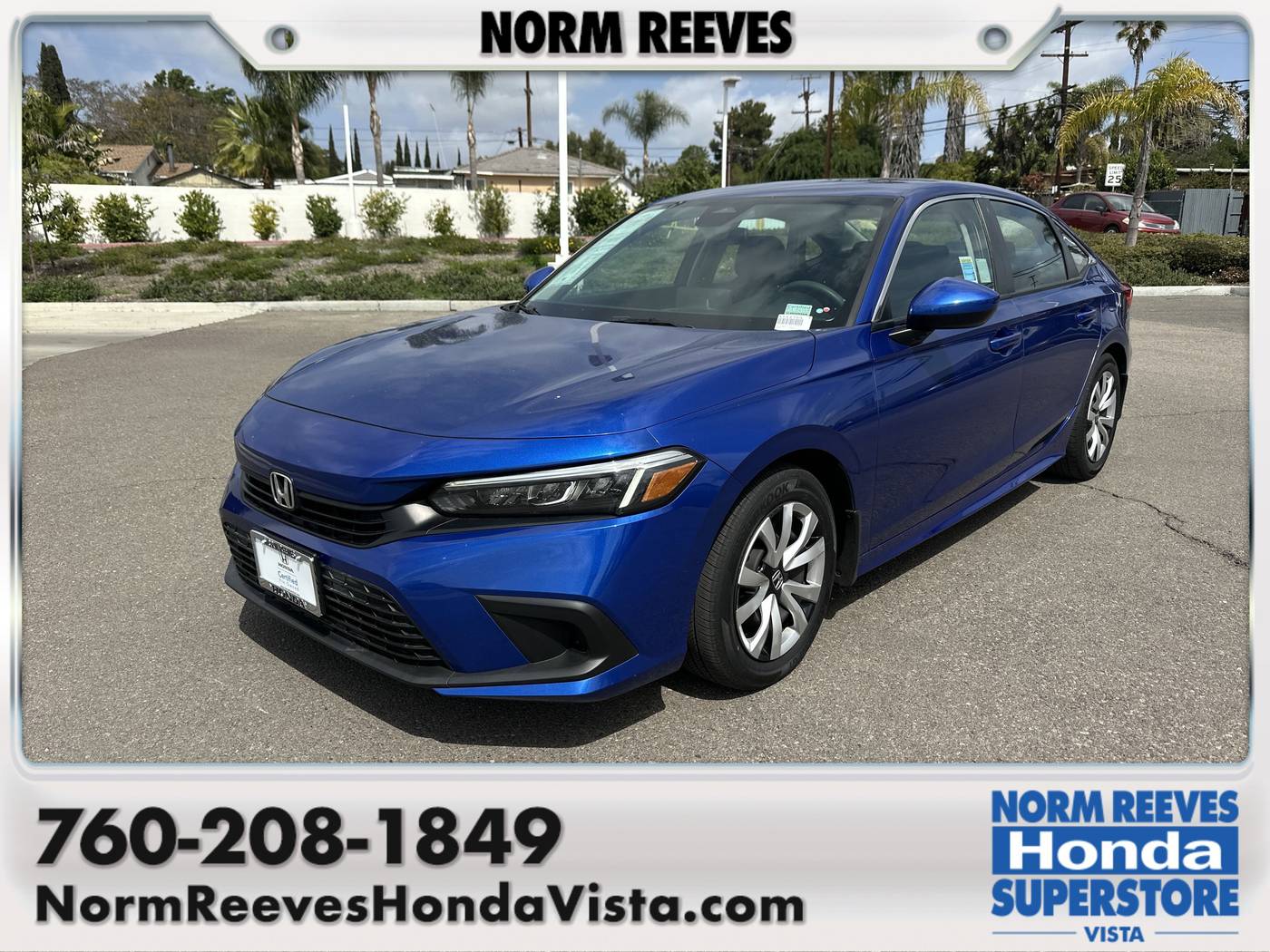 2022 Honda Civic LX — Sedan — 39,293 mi — Vista, CA
