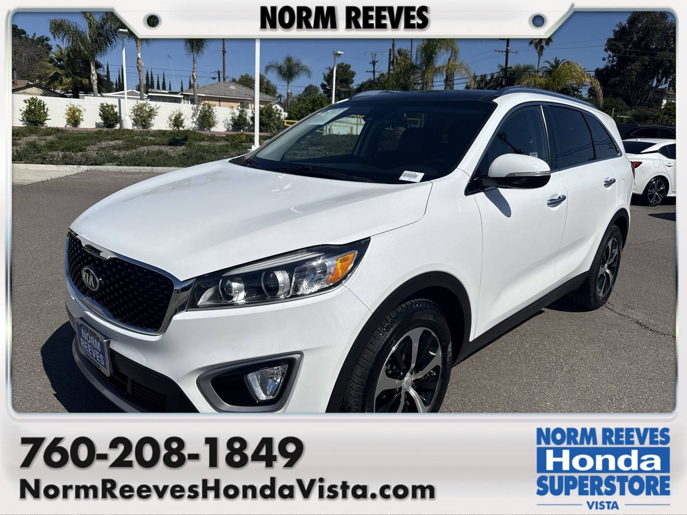 2017 Kia Sorento EX V6 — SUV — 120,854 mi — Vista, CA