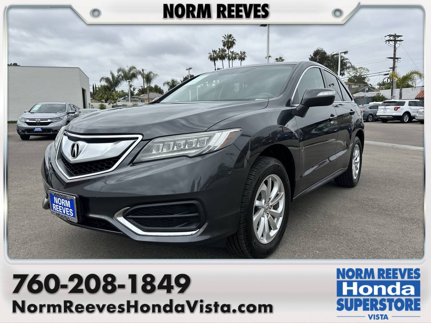 2016 Acura RDX Standard — SUV — 60,671 mi — Vista, CA