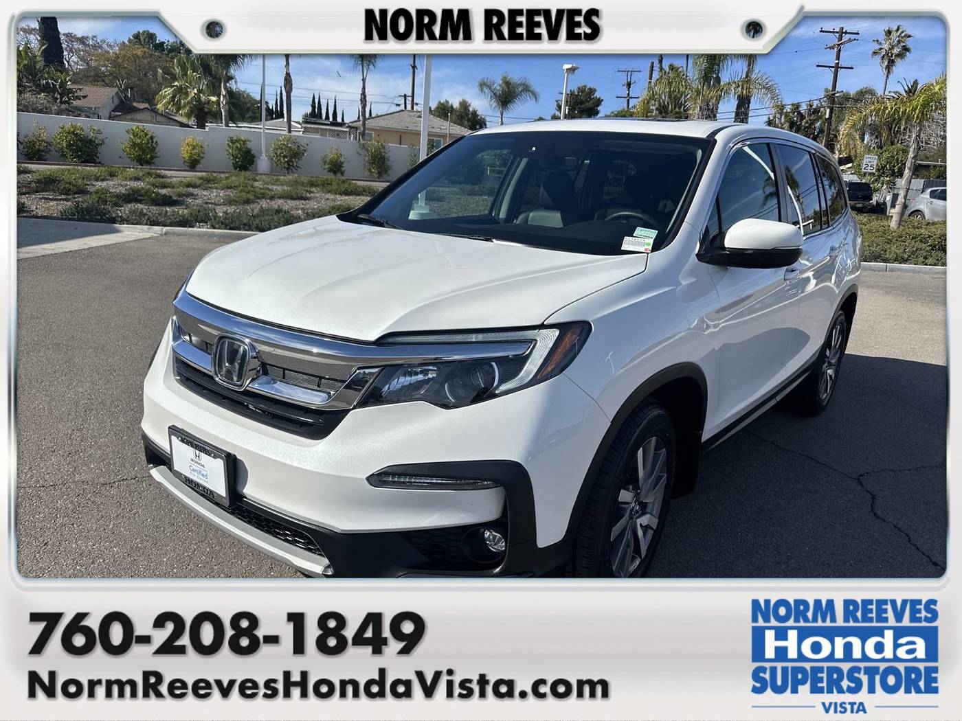 2022 Honda Pilot EX-L — SUV — 39,080 mi — Vista, CA