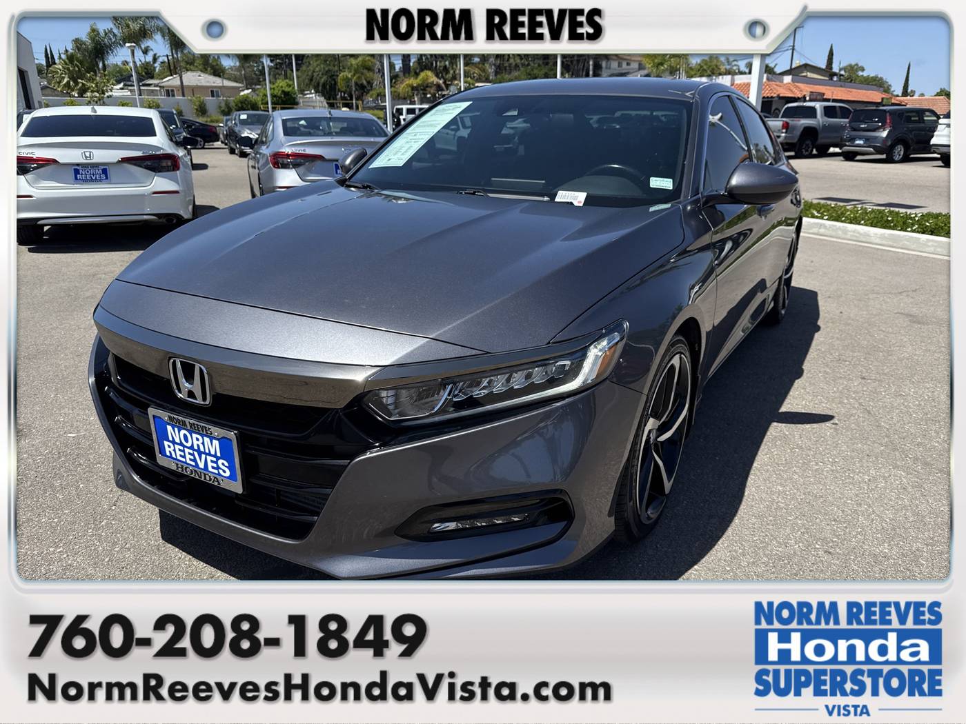 2019 Honda Accord Sport — Sedan — 65,589 mi — Vista, CA