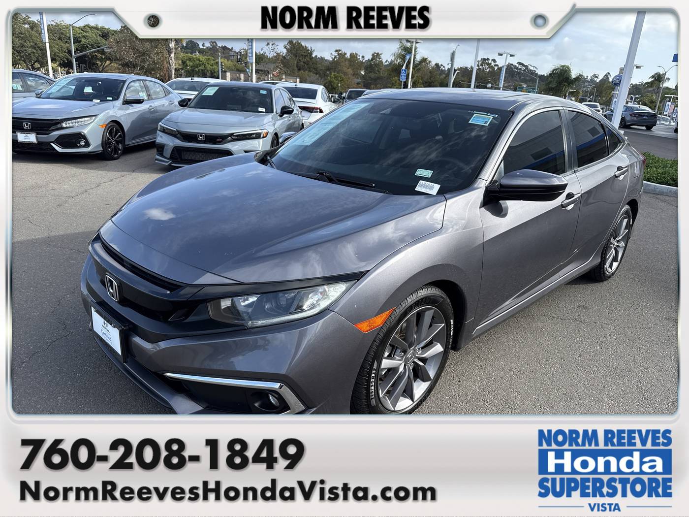 2019 Honda Civic EX — Sedan — 53,685 mi — Vista, CA