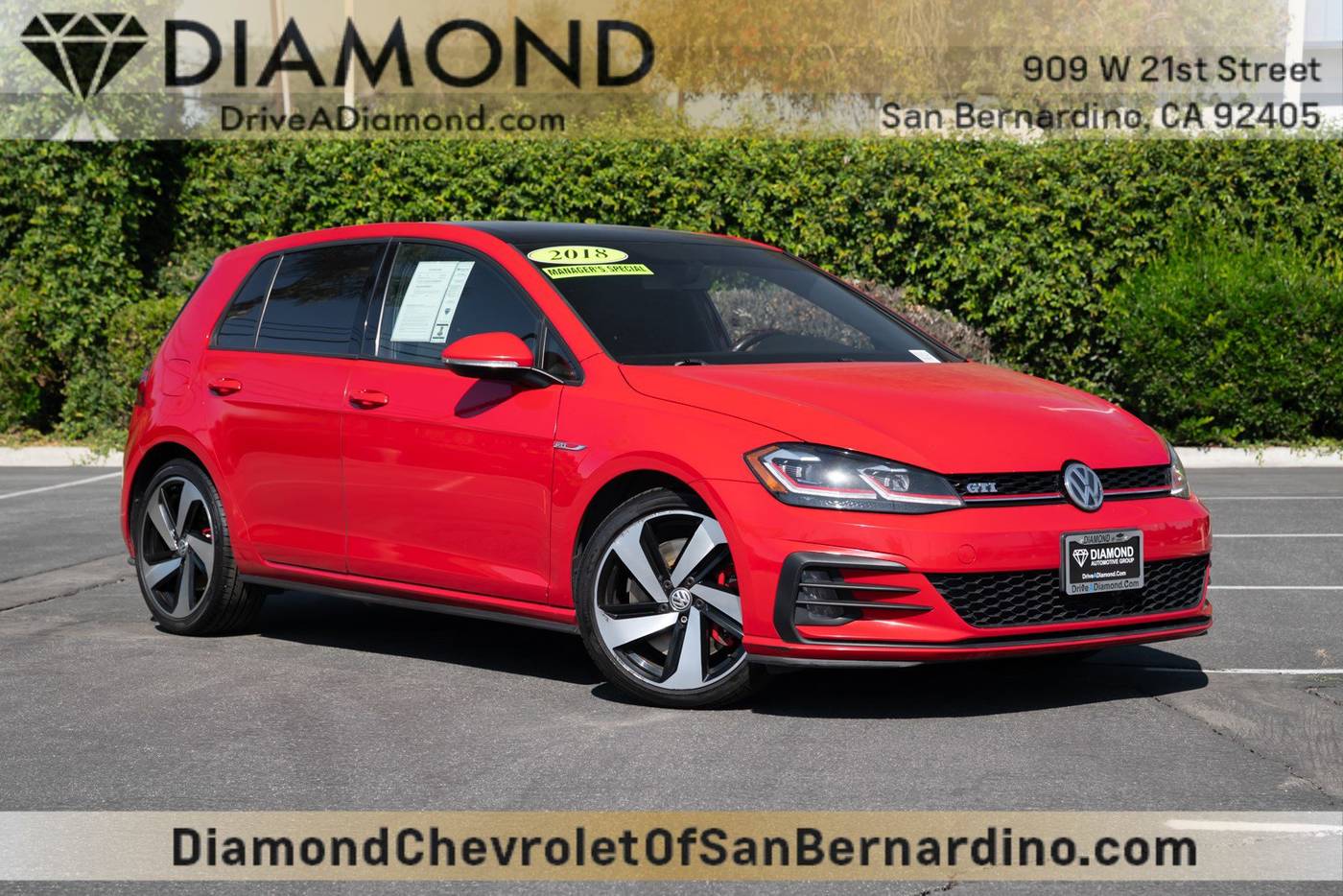 2018 Volkswagen Golf GTI SE — Hatchback — 80,021 mi — San Bernardino, CA