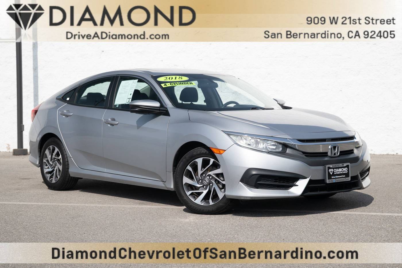 2018 Honda Civic EX — Sedan — 45,536 mi — San Bernardino, CA