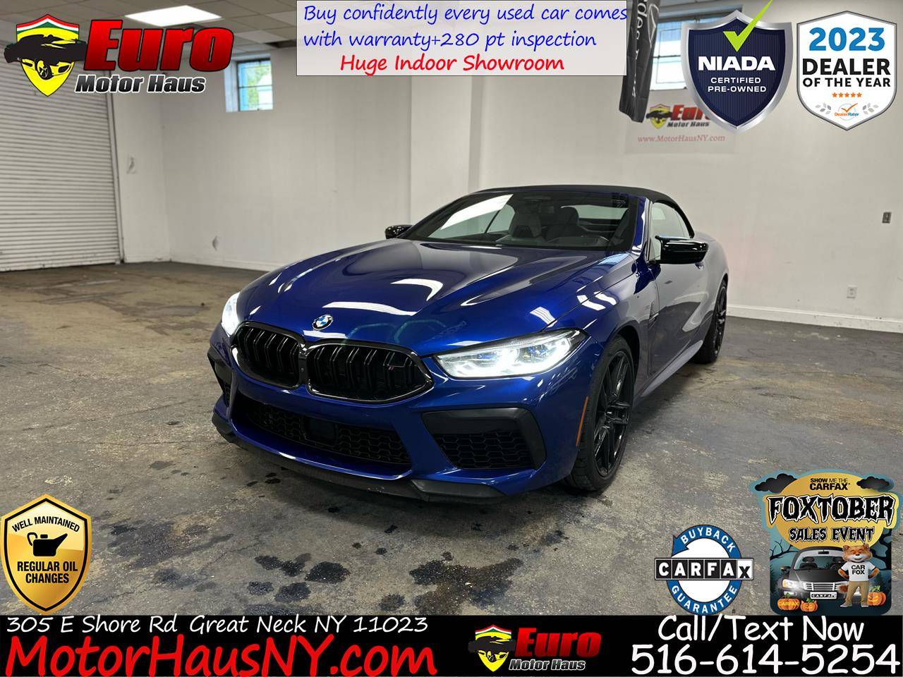 2022 BMW M8 Competition — Convertible — 54,644 mi — Great Neck, NY