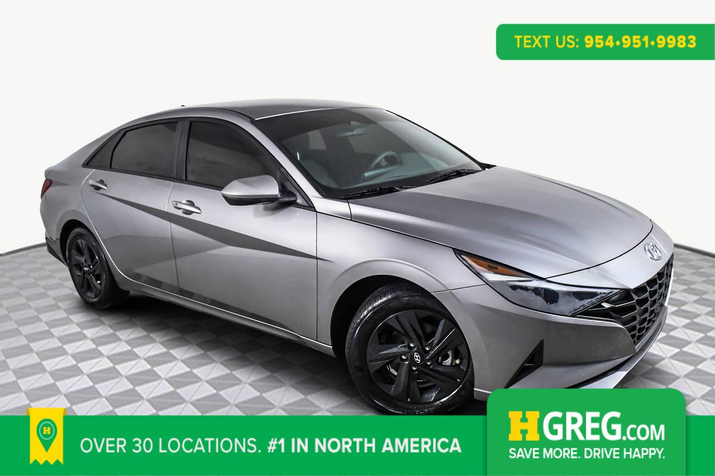 2023 Hyundai Elantra Hybrid Blue — Sedan — 27,497 mi — West Palm Beach, FL