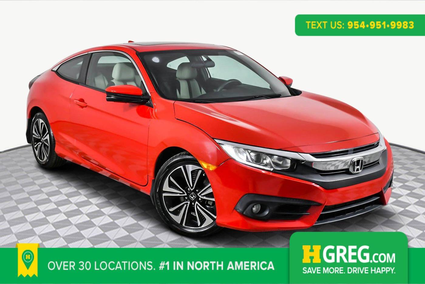 2017 Honda Civic EX-T — Coupe — 69,113 mi — West Palm Beach, FL