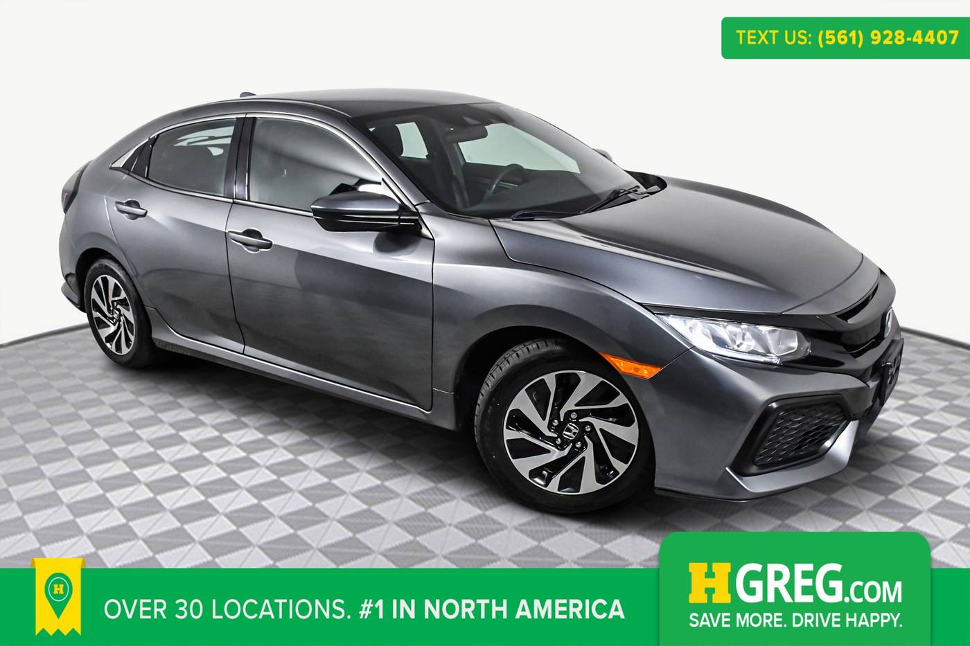 2019 Honda Civic LX — Hatchback — 63,662 mi — West Palm Beach, FL