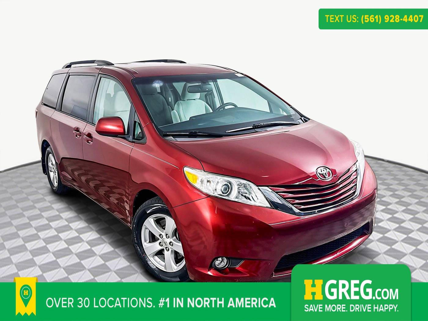 2017 Toyota Sienna LE — Minivan — 79,487 mi — West Palm Beach, FL