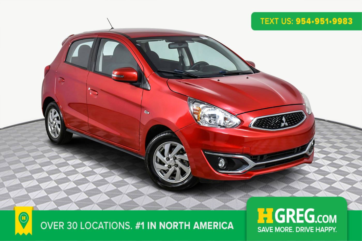 2019 Mitsubishi Mirage SE — Hatchback — 62,566 mi — West Palm Beach, FL