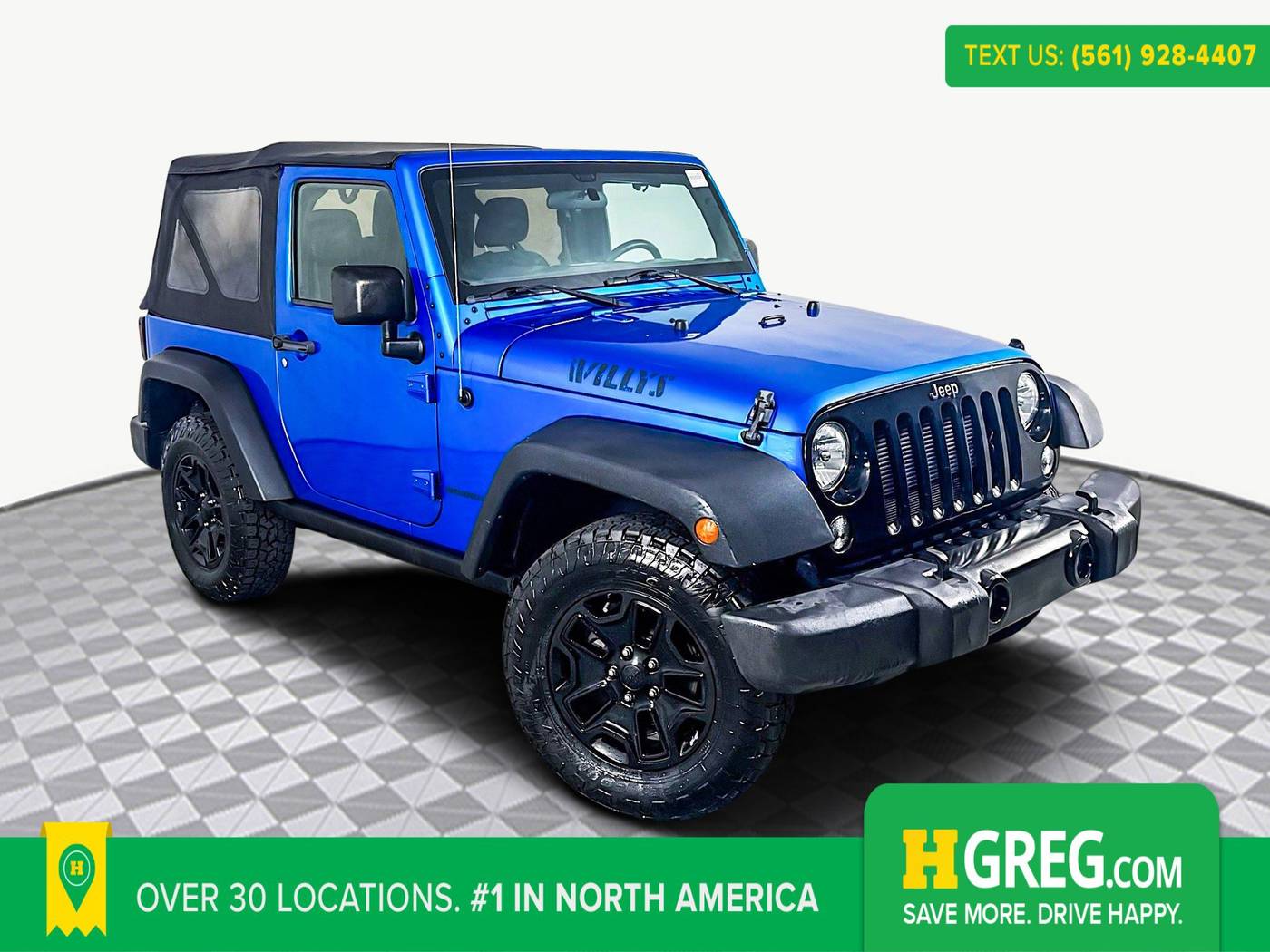 2016 Jeep Wrangler Willys Wheeler — SUV — 70,688 mi — West Palm Beach, FL