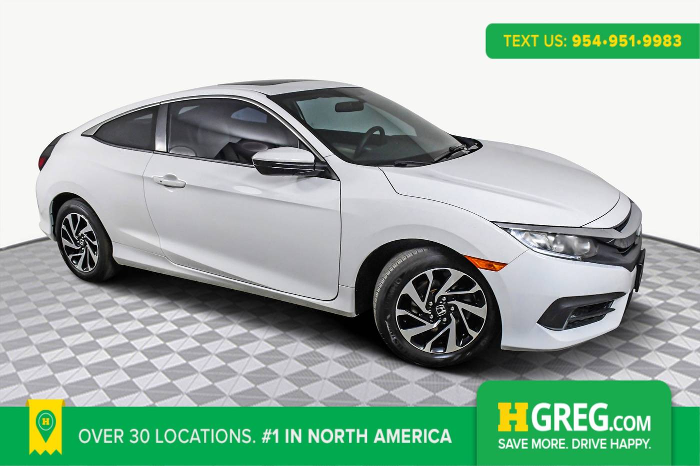 2016 Honda Civic LX-P — Coupe — 74,376 mi — West Palm Beach, FL