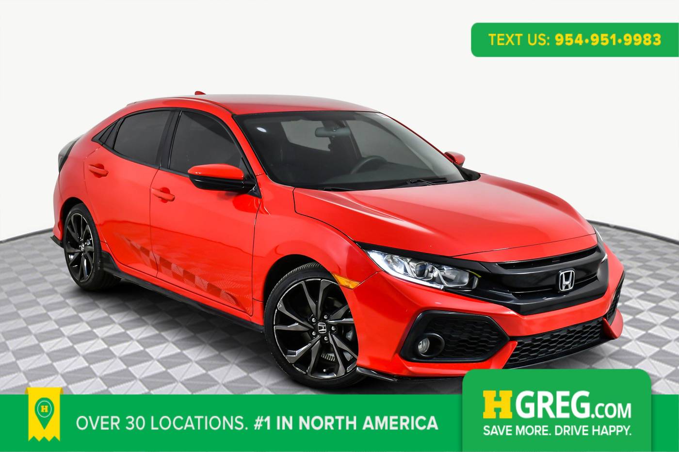 2017 Honda Civic Sport — Hatchback — 82,775 mi — West Palm Beach, FL