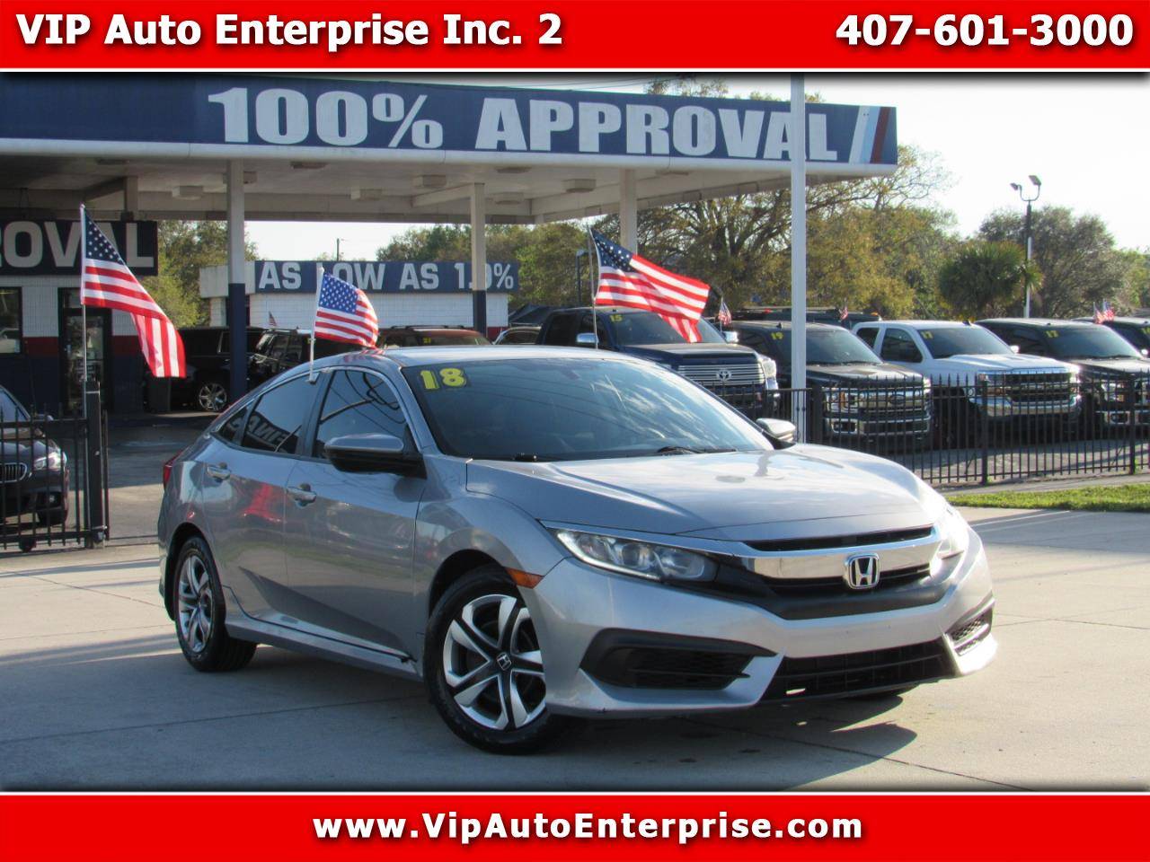 2018 Honda Civic LX — Sedan — 108,575 mi — Orlando, FL