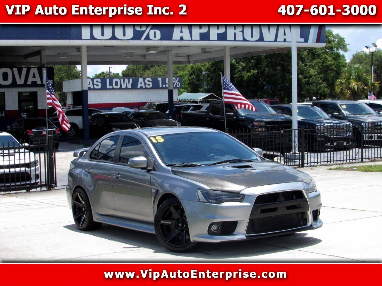 2015 Mitsubishi Lancer Evolution GSR — Sedan — 90,359 mi — Orlando, FL