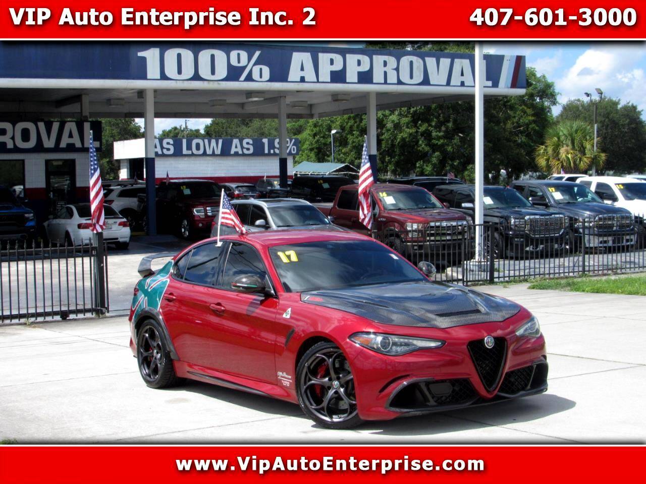 2017 Alfa Romeo Giulia Quadrifoglio — Sedan — 75,660 mi — Orlando, FL