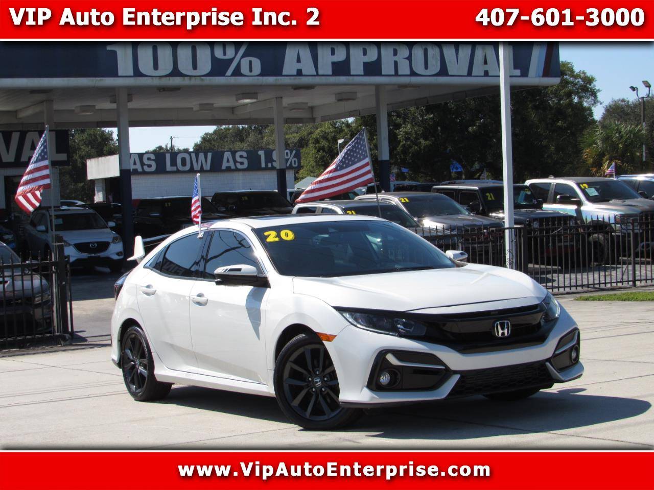 2020 Honda Civic EX — Hatchback — 54,810 mi — Orlando, FL