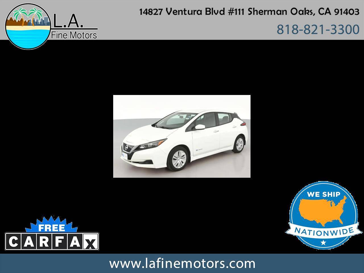 2019 Nissan LEAF S — Hatchback — 9,893 mi — Sherman Oaks, CA