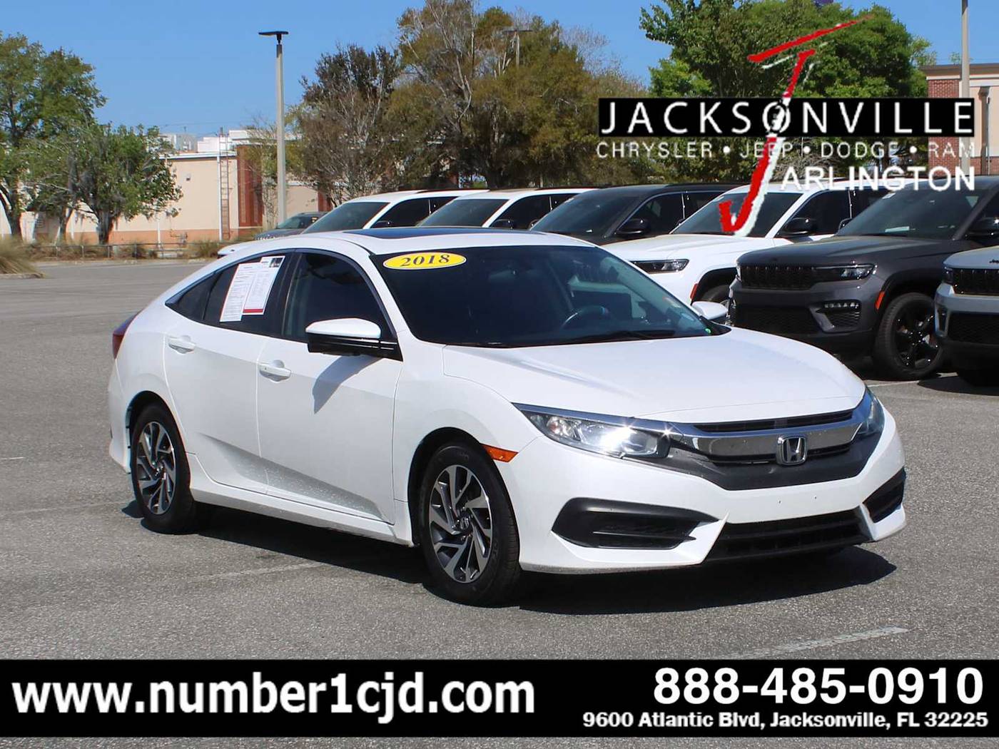2018 Honda Civic EX — Sedan — 93,961 mi — Jacksonville, FL