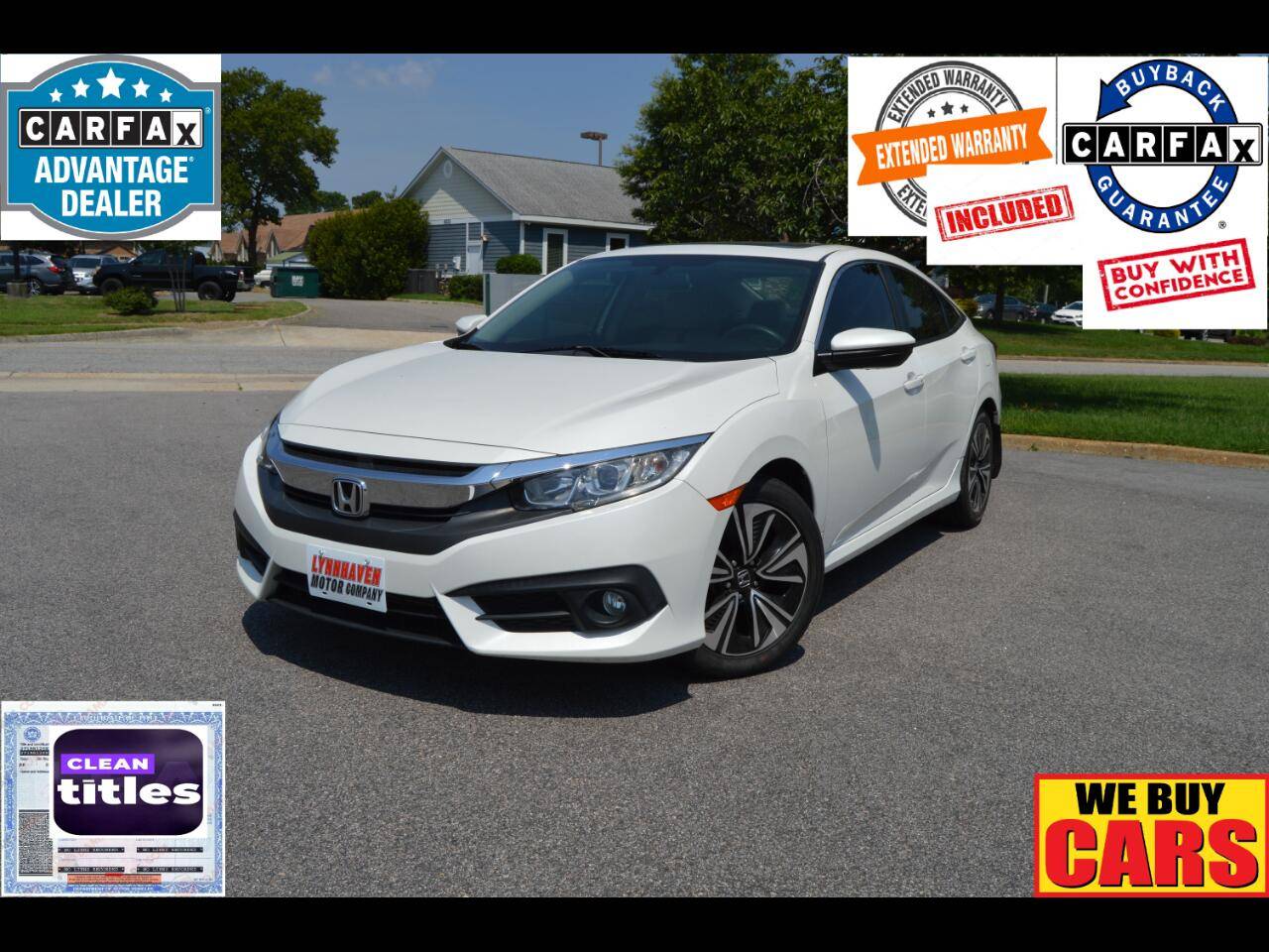 2017 Honda Civic EX-T — Sedan — 80,115 mi — Virginia Beach, VA
