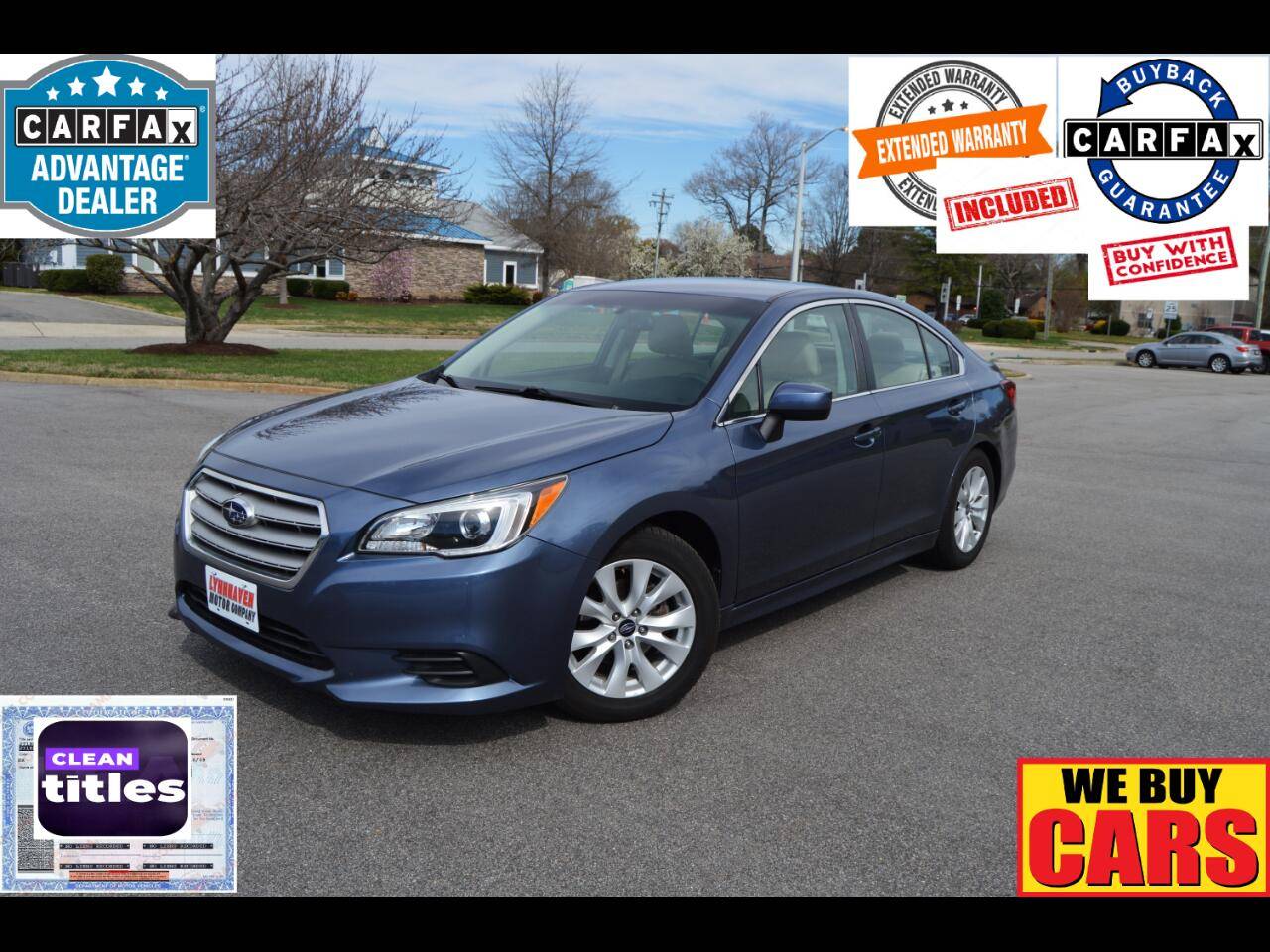 2015 Subaru Legacy 2.5i Premium — Sedan — 79,012 mi — Virginia Beach, VA