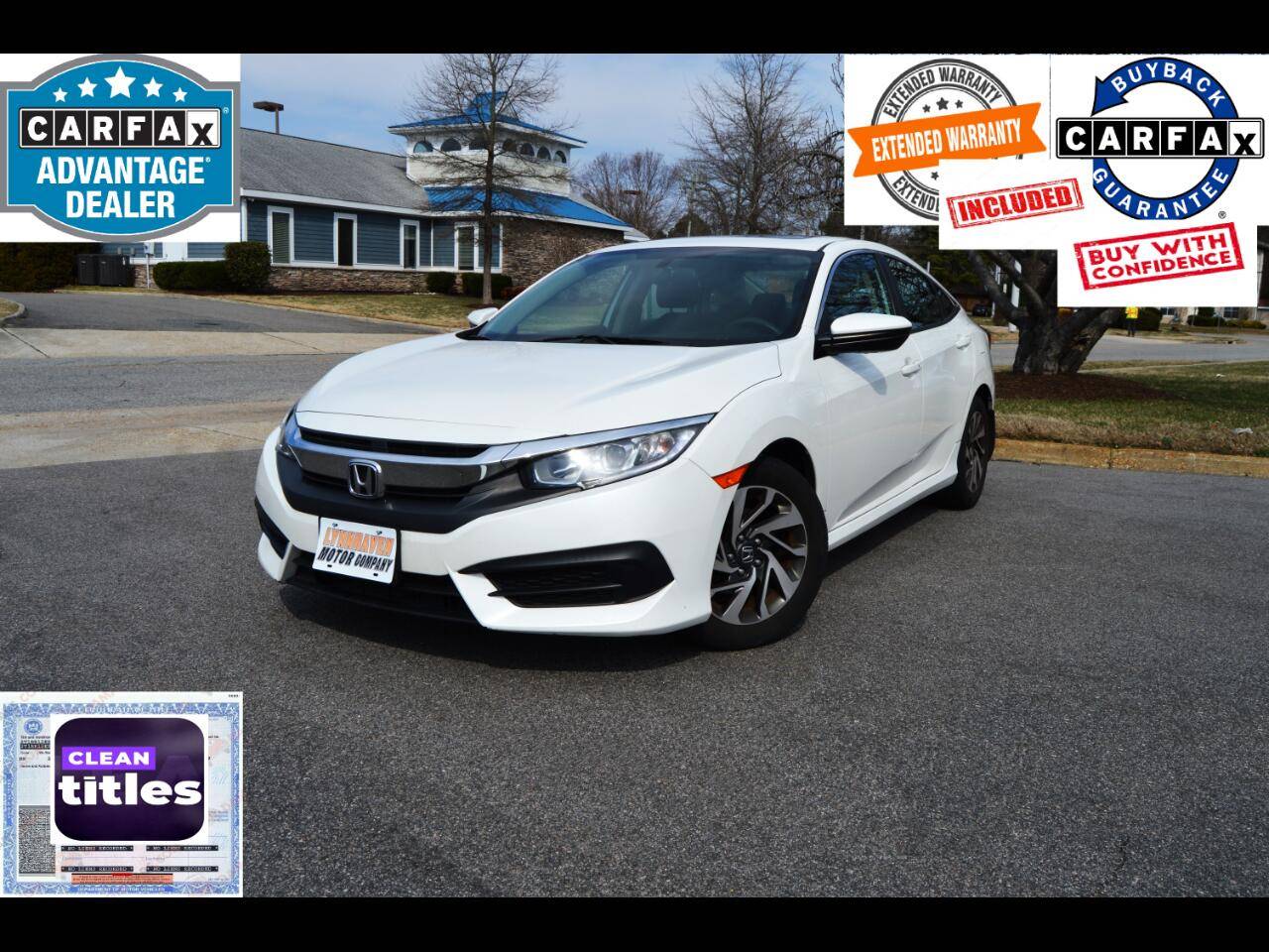 2017 Honda Civic EX — Sedan — 80,567 mi — Virginia Beach, VA