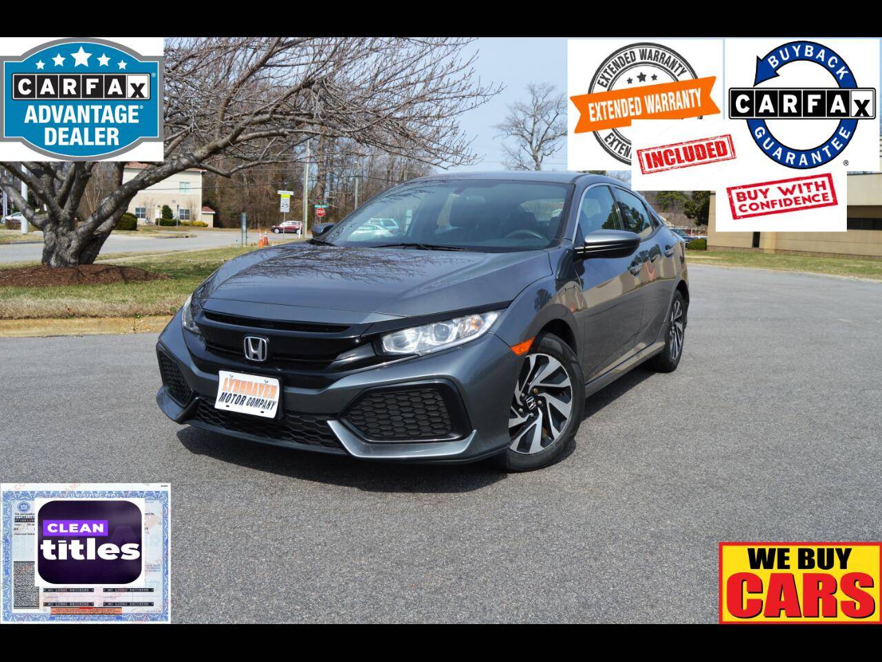 2017 Honda Civic LX — Hatchback — 52,639 mi — Virginia Beach, VA
