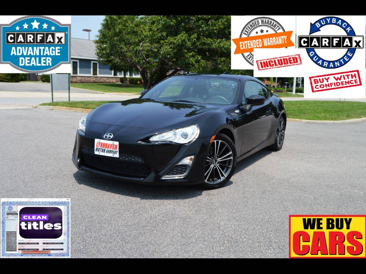 2015 Scion FR-S Base — Coupe — 67,595 mi — Virginia Beach, VA