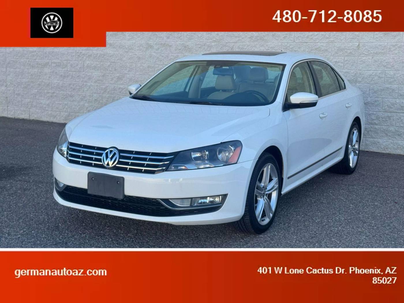 2014 Volkswagen Passat TDI SEL Premium — Sedan — 73,280 mi — Phoenix, AZ