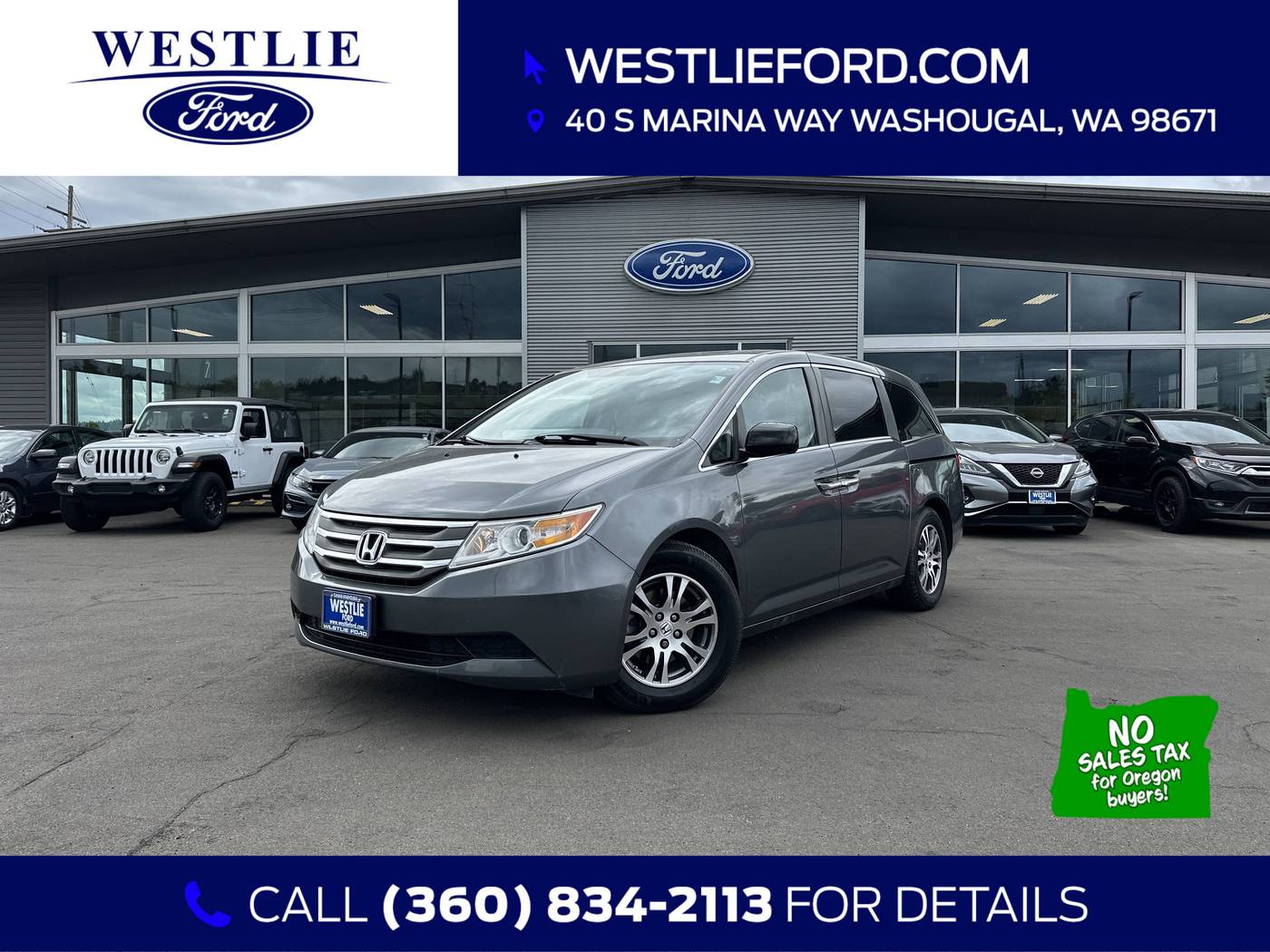 2013 Honda Odyssey EX-L — Minivan — 134,433 mi — Washougal, WA