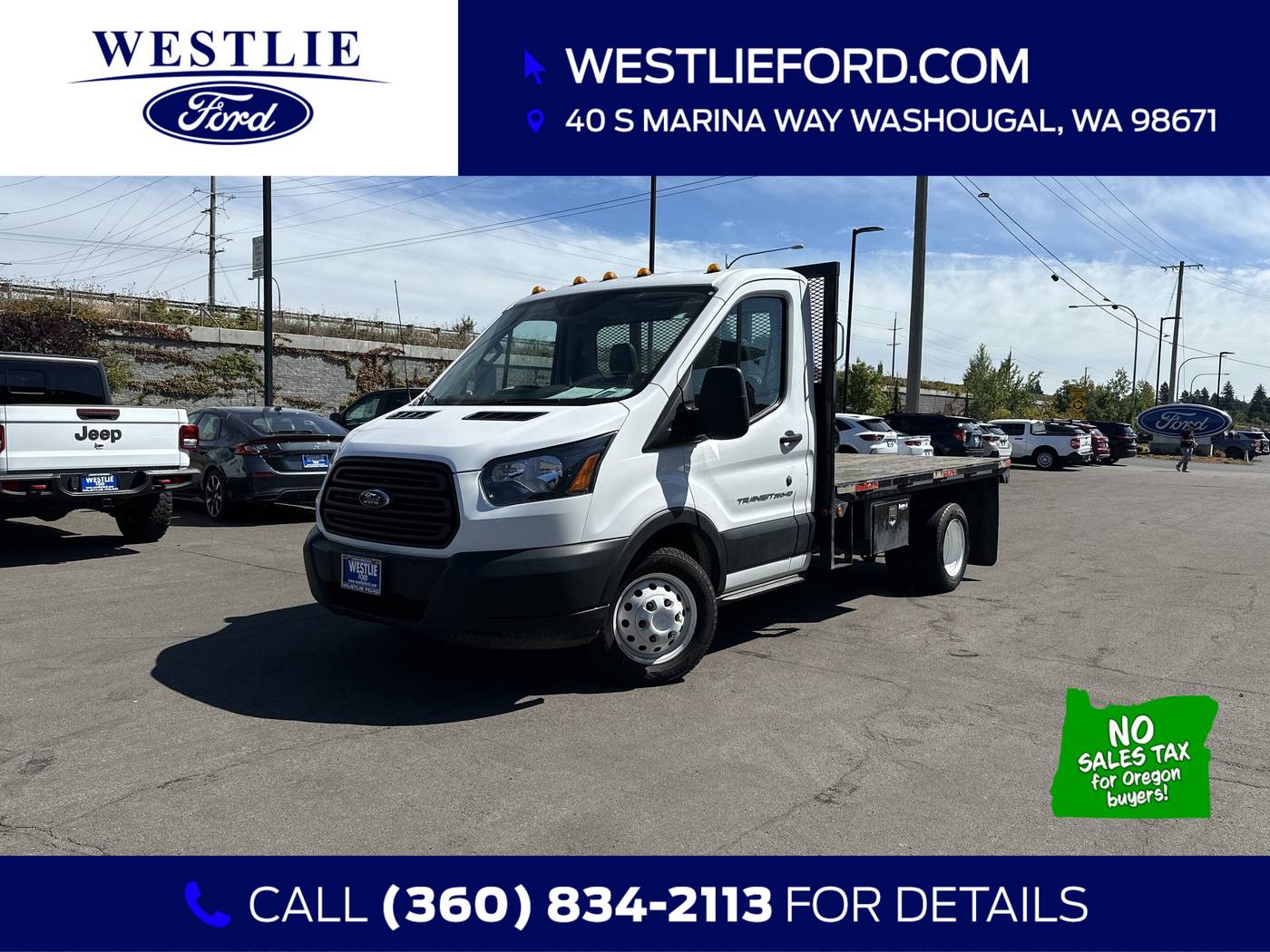 2019 Ford Transit Chassis T-350 — Chassis Cab Truck — 49,225 mi — Washougal, WA