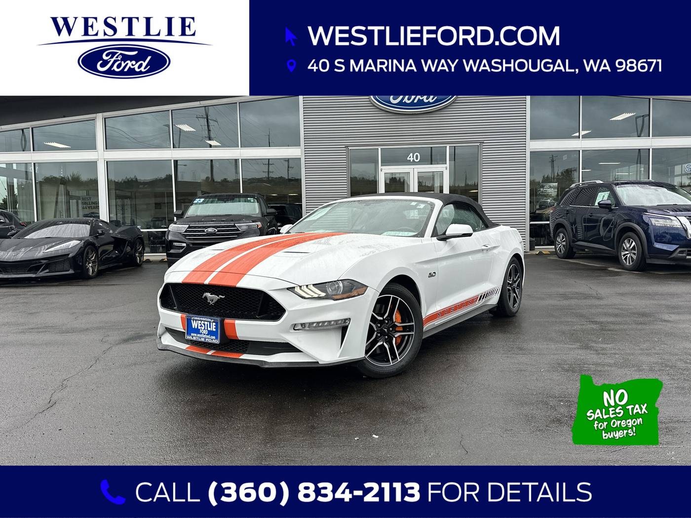 2019 Ford Mustang GT Premium — Convertible — 47,449 mi — Washougal, WA