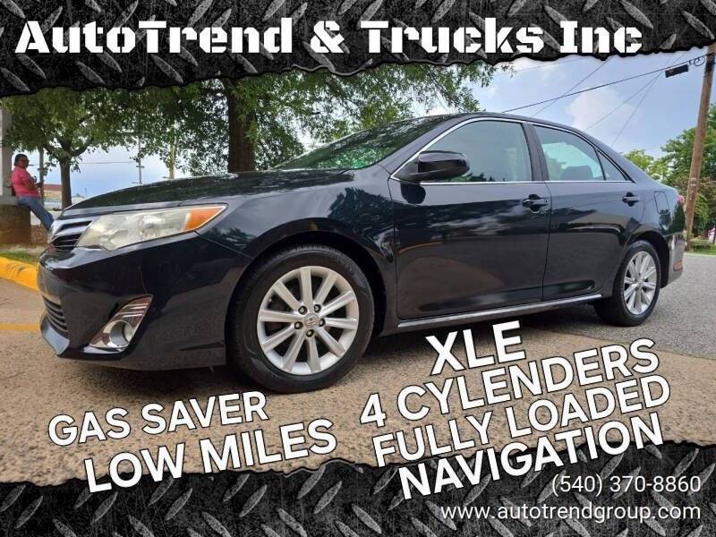 2012 Toyota Camry XLE — Sedan — 84,164 mi — Fredricksburg, VA