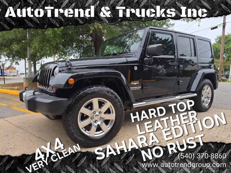 2013 Jeep Wrangler Sahara — SUV — 159,956 mi — Fredricksburg, VA