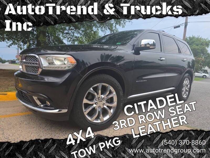2016 Dodge Durango Citadel — SUV — 139,334 mi — Fredricksburg, VA