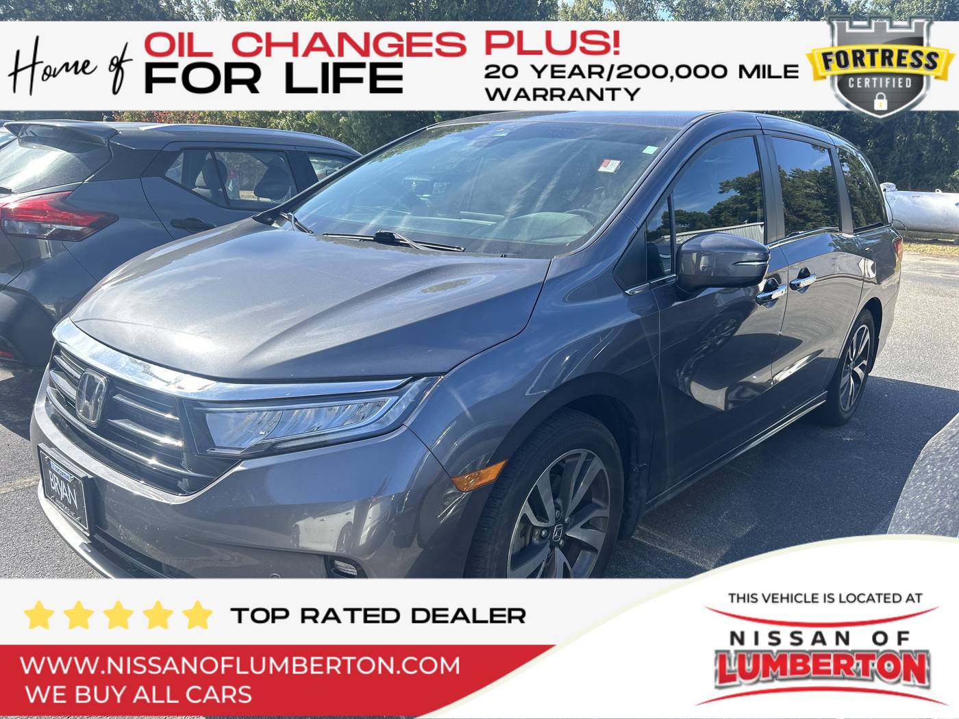 2022 Honda Odyssey Touring — Minivan — 109,517 mi — Lumberton, NC