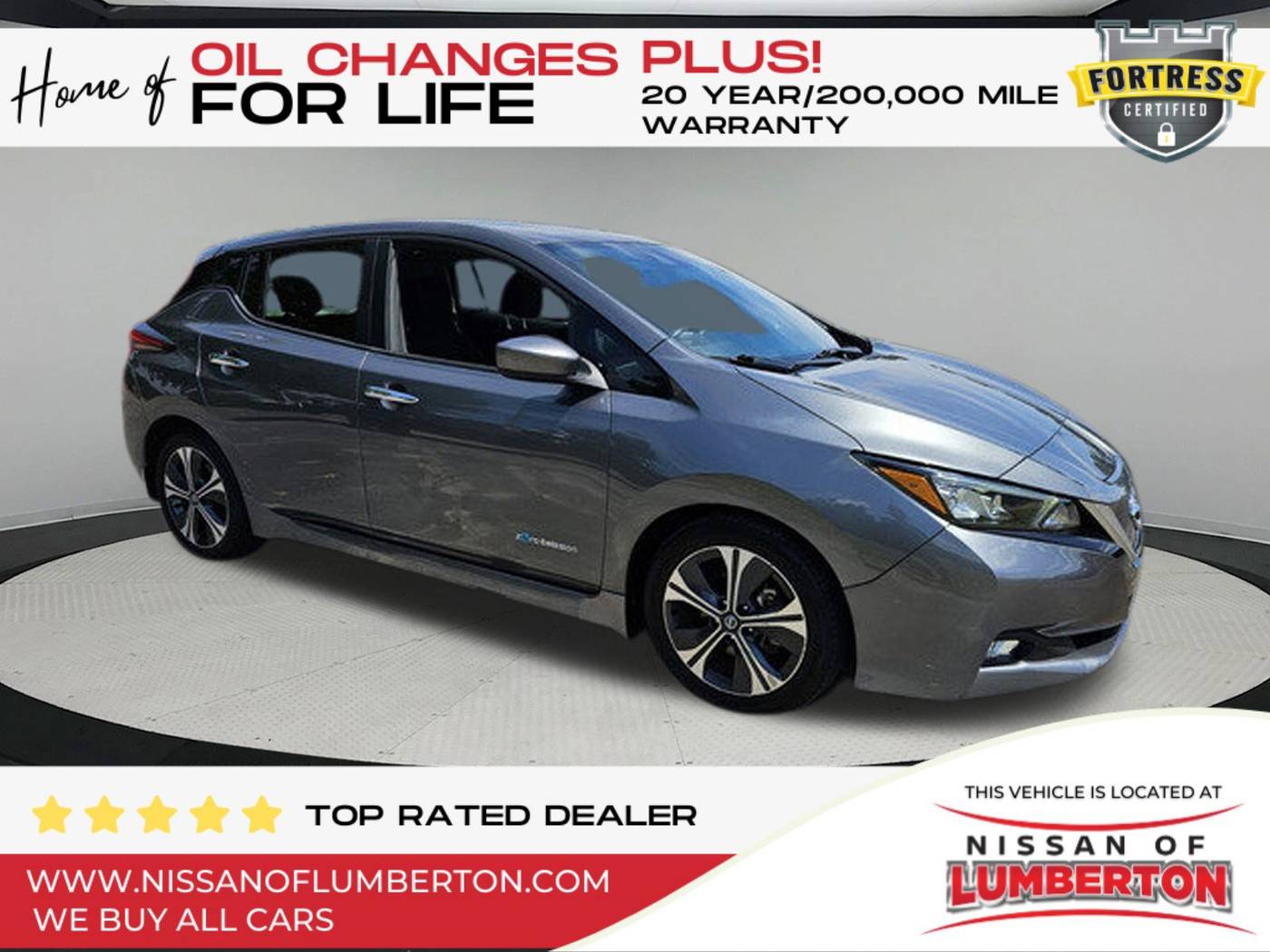 2018 Nissan LEAF SV — Hatchback — 47,605 mi — Lumberton, NC