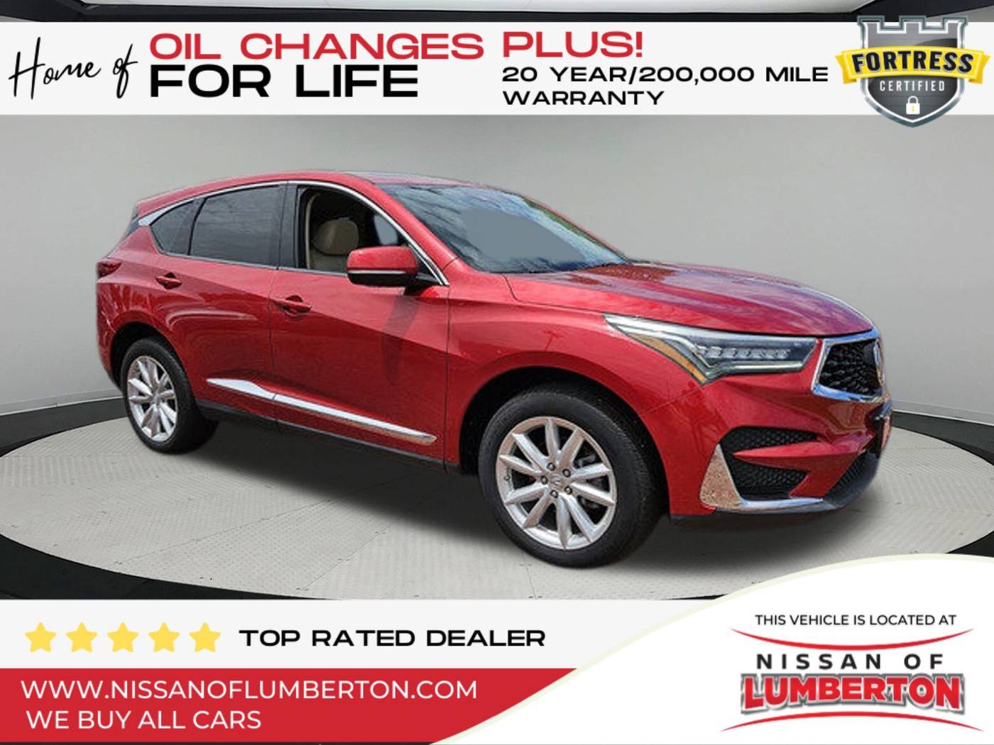 2019 Acura RDX Standard — SUV — 62,270 mi — Lumberton, NC