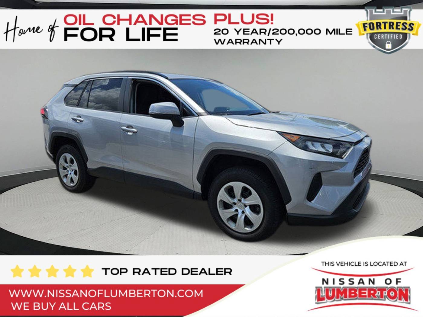 2019 Toyota RAV4 LE — SUV — 63,518 mi — Lumberton, NC