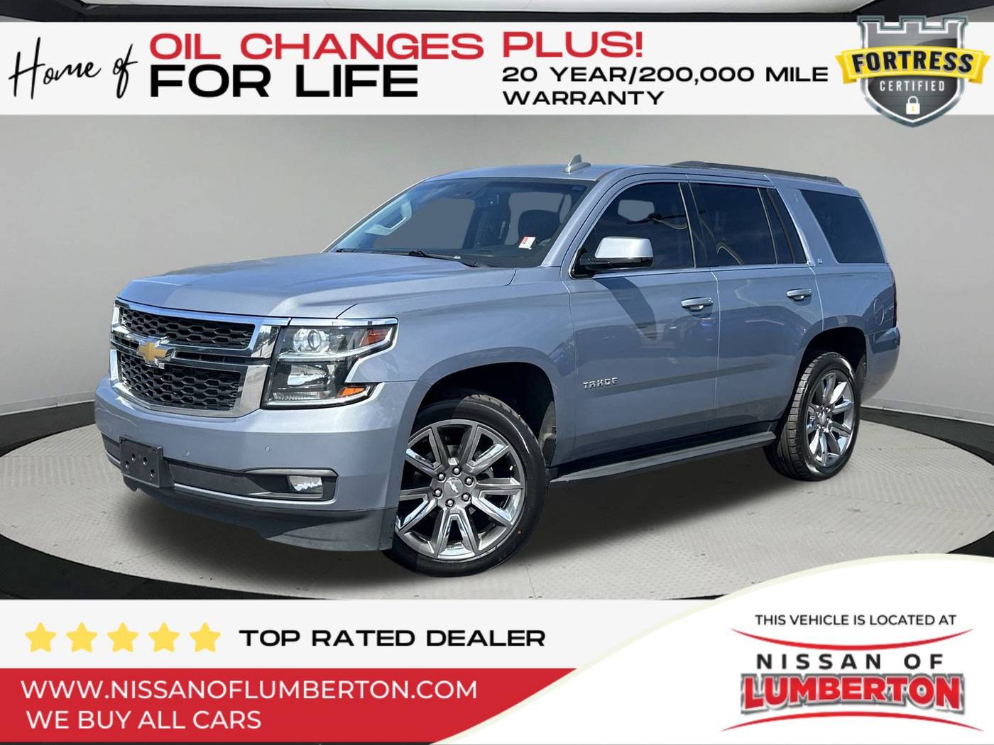 2016 Chevrolet Tahoe LT — SUV — 158,335 mi — Lumberton, NC