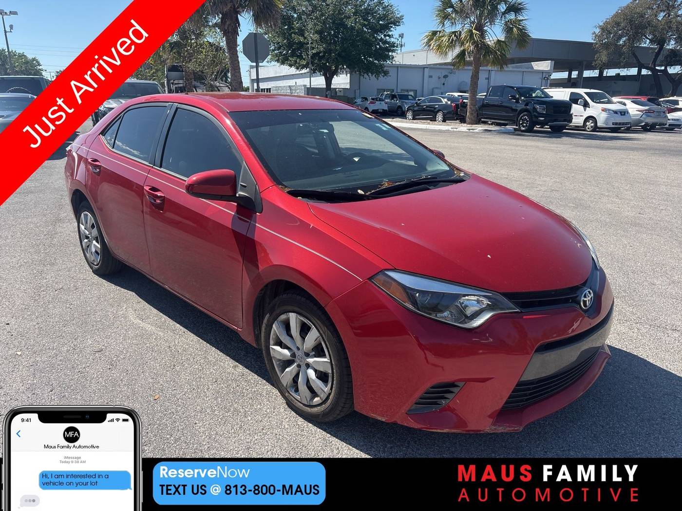 2016 Toyota Corolla LE — Sedan — 62,089 mi — Tampa, FL