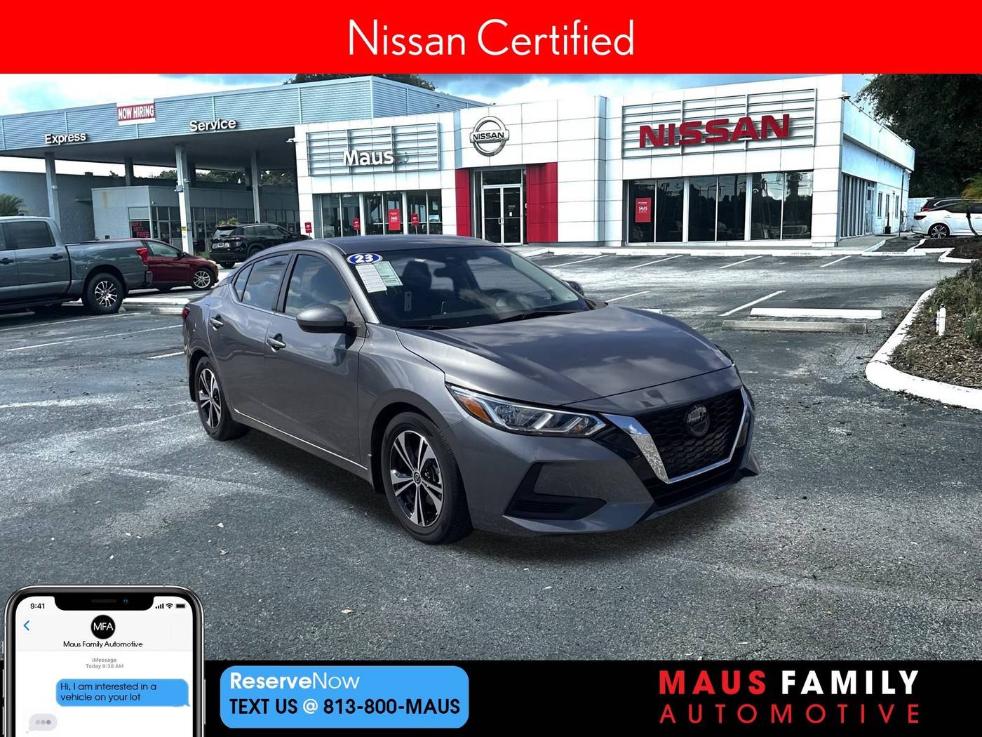 2023 Nissan Sentra SV — Sedan — 25,181 mi — Tampa, FL