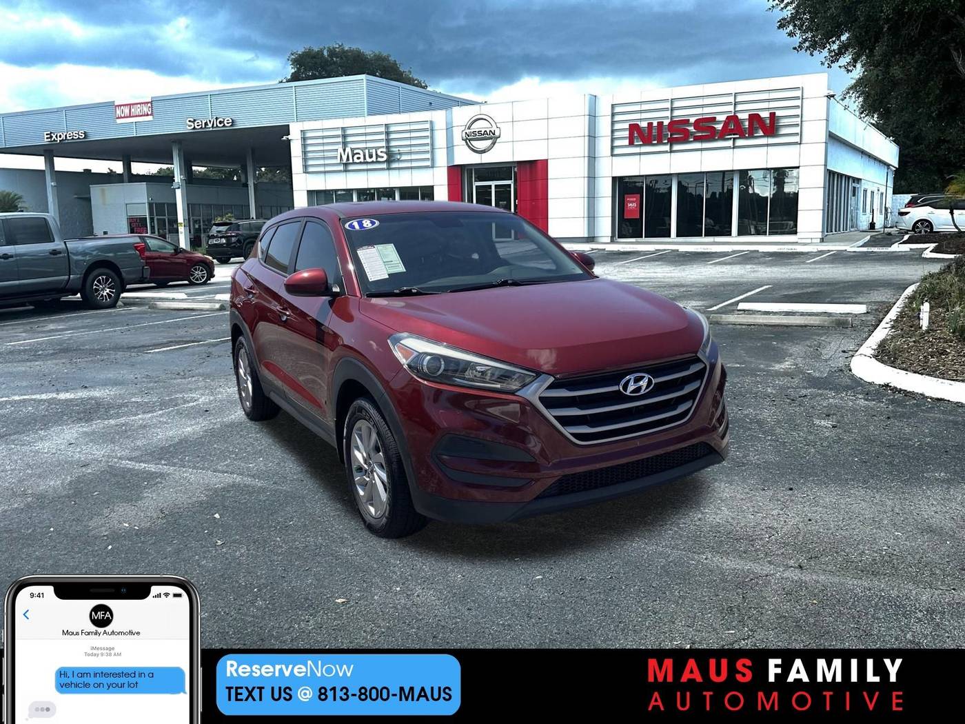 2018 Hyundai Tucson SE — SUV — 72,605 mi — Tampa, FL