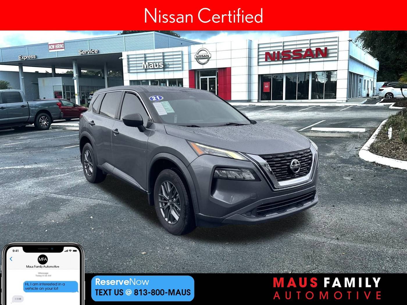 2021 Nissan Rogue S — SUV — 49,840 mi — Tampa, FL