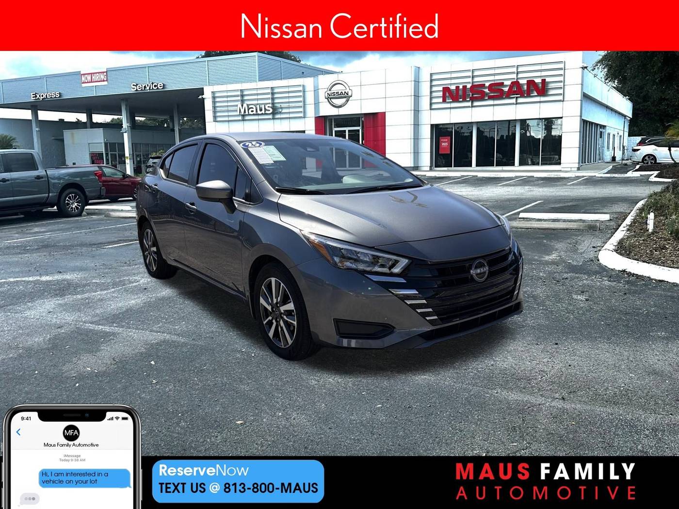 2025 Nissan Versa SV — Sedan — 3,446 mi — Tampa, FL